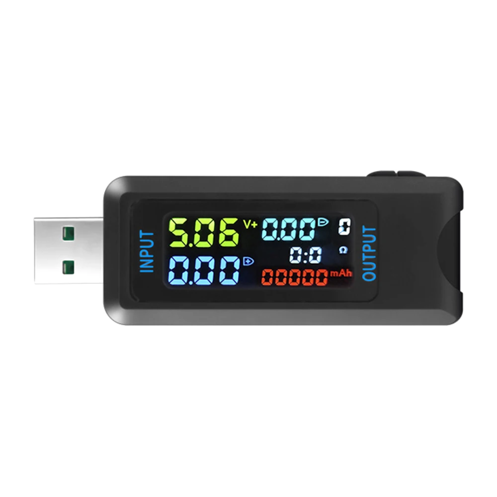 Multifunctional Digital Display Voltage Current Capacity Tester DC 4.5-36V 0-8A Voltmeter Ammeter Power Bank Charger Indicator