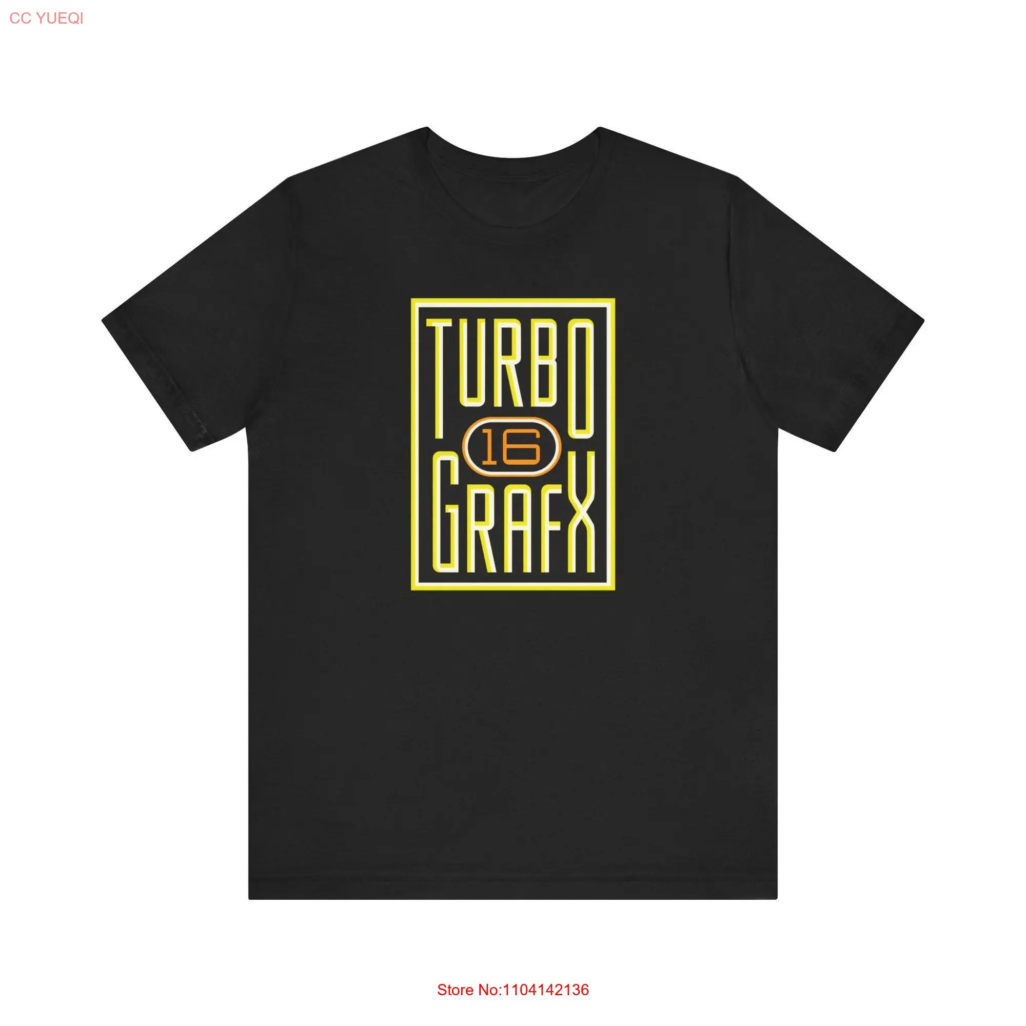 Vintage Throwback Turbo Grafx 16 Retro  T Shirt long or short sleeves