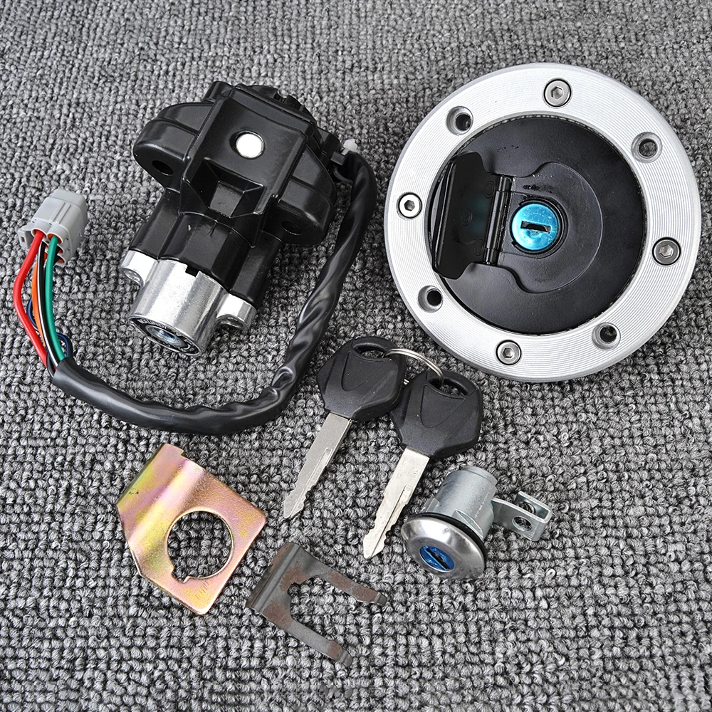 Fuel Gas Cap Ignition Switch Seat Lock with Key Kit for Suzuki DL1000 V-Strom 2002-2012 DL650 V-Strom 2004-2011 37000-06860