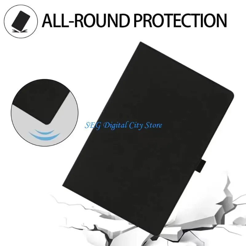 U75B Luxurious Faux Leather Cover For MovinkPad 14Inch Tablet Provides Hand Grip