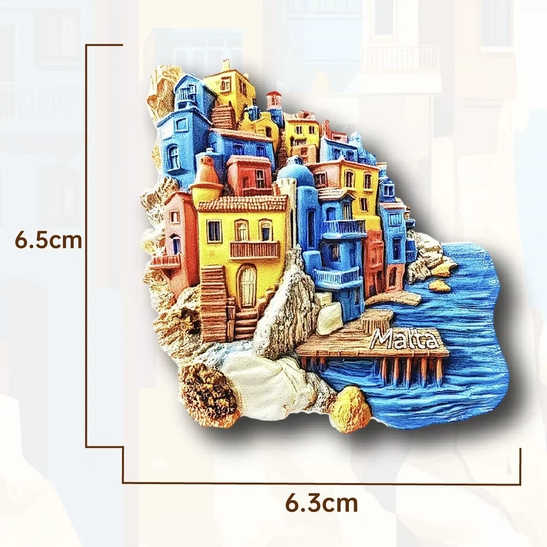 Europe Malta Fridge Magnets Tourist Souvenirs Crafts Refrigerator magnet Decoration Articles Handicraft Gifts