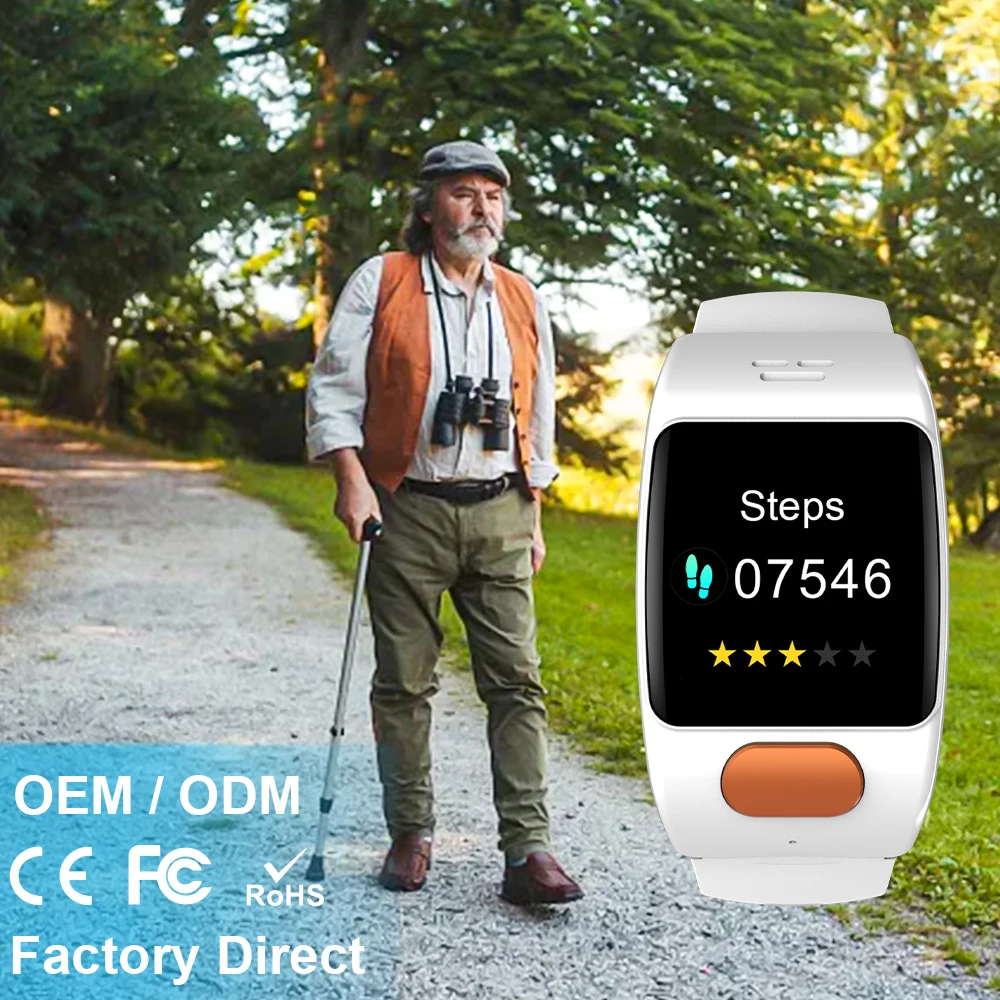 new L20Pro Senior Care Watch with SOS Fall Detection SIM Card IP67 Waterproof Easy Use for Seniors Long Battery Life