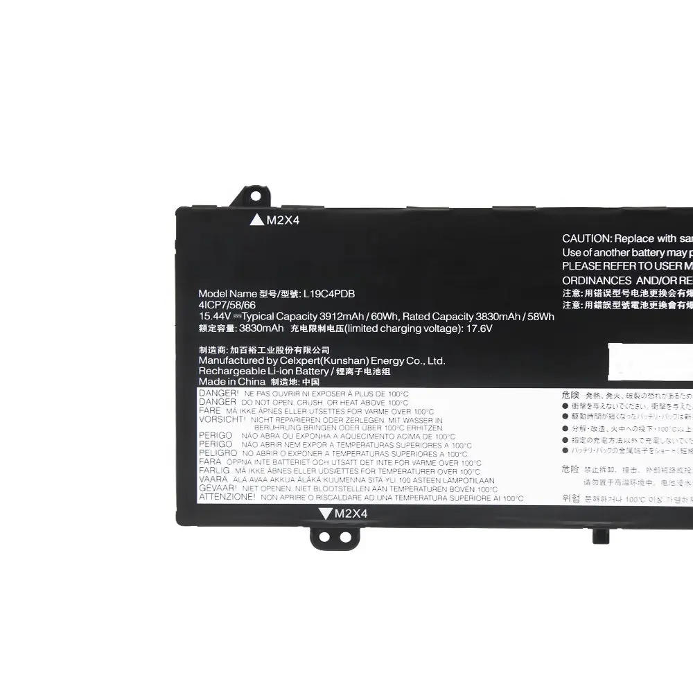 15.44V 3912mAh 60Wh L19C4PDB Laptop Battery For Lenovo ThinkBook 14s Yoga ITL,ThinkBook 14 15 G2 G3 ITL ARE ACL Sereis