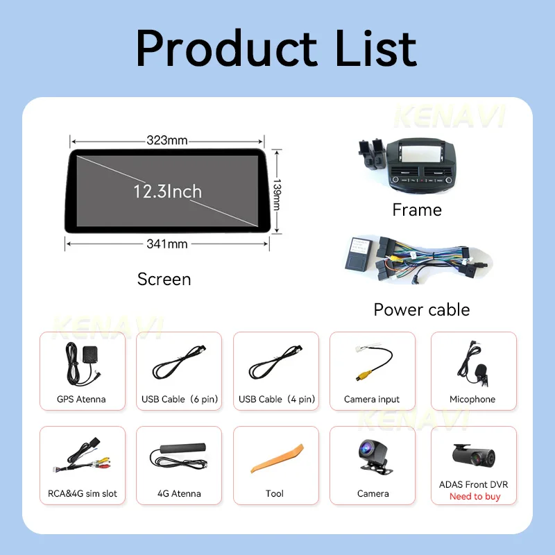 12.3 inch Android13 For Ford Focus 3 2012-2018 Car Radio DVD Multimedia Player GPS Navigation 2Din Carplay Head Unit With Screen