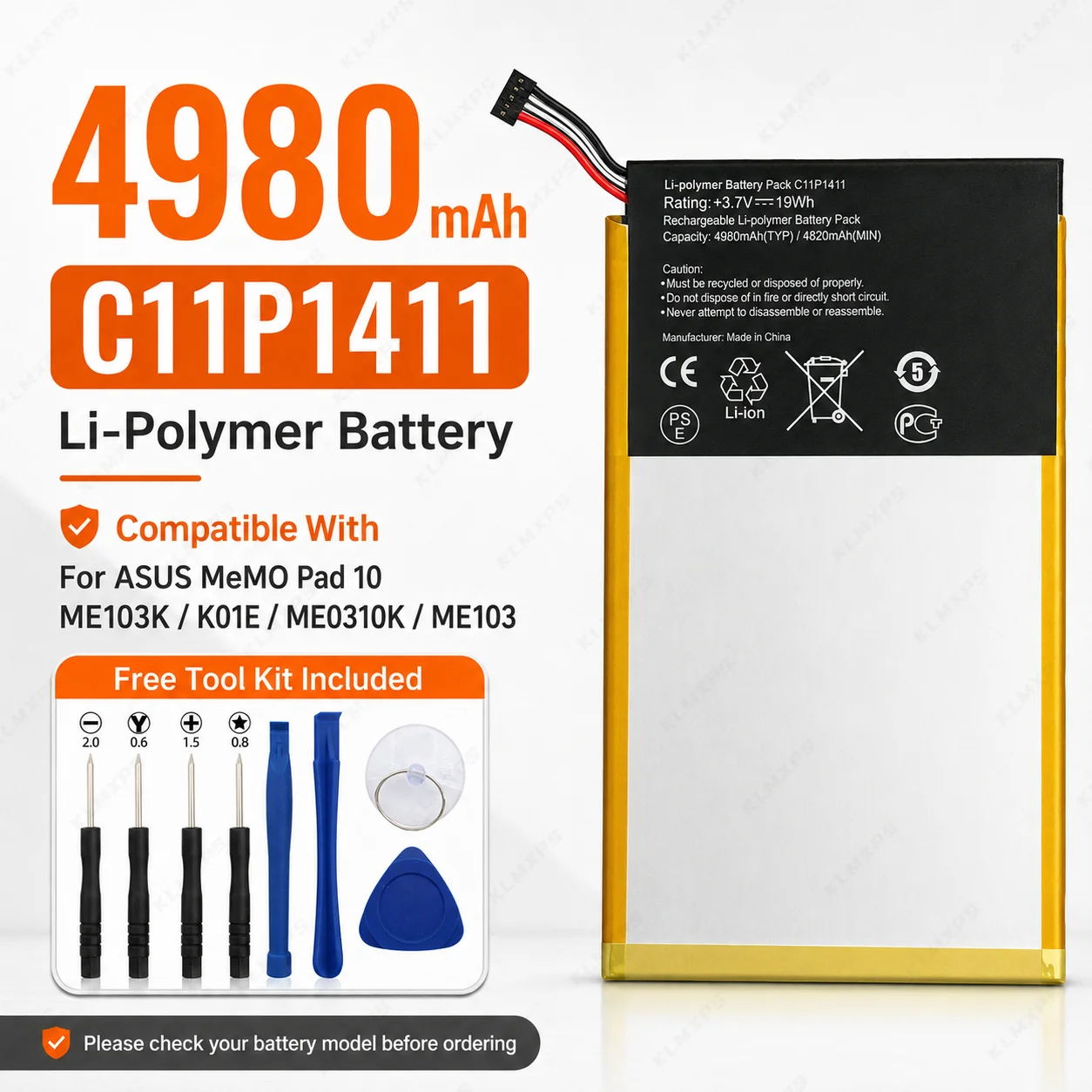 Replacement Battery C11P1429 C11P1402 C11P1414 C11P1411 C11P1309 C11P1327 For ASUS ZenPad C 7.0 8.0 FonePad Note 6 MemoPad 10