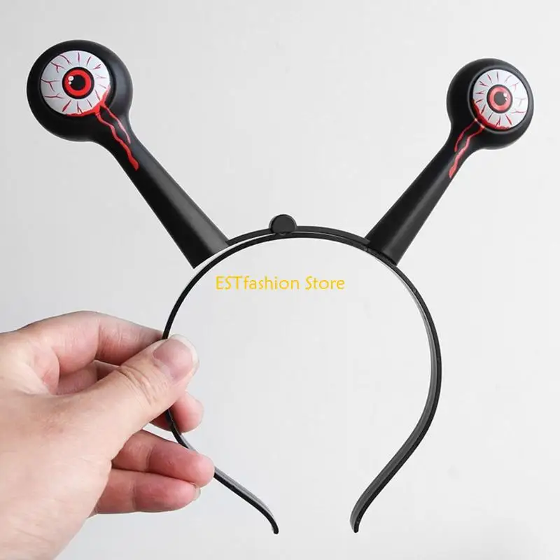 Y5GC 2PCS herbruikbare plastic oogbolhoofdbanden kostuum essentieel voor Halloween -feesten cosplaybijeenkomsten en foto