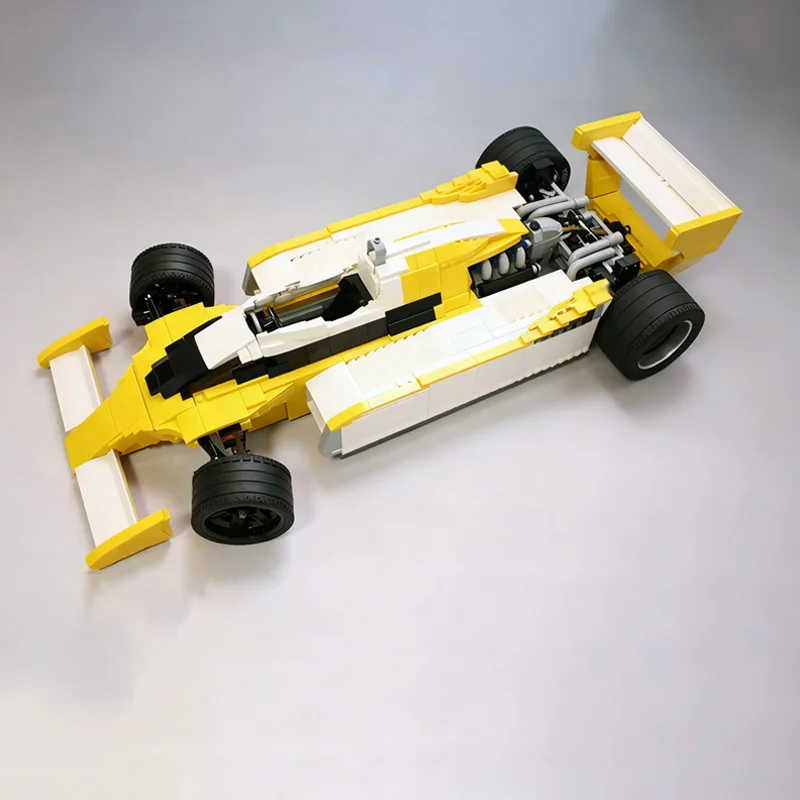 سرعة سباق السيارات نموذج MOC قوالب بناء RS10 صيغة سباق وحدات التكنولوجيا الأطفال هدايا العيد تجميع اللعب البدلة #2