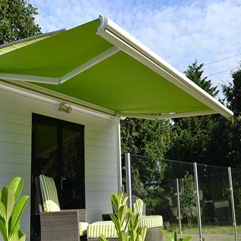 

garden shed waterproof aluminum window door canopy outdoor full cassette motorized retractable awning