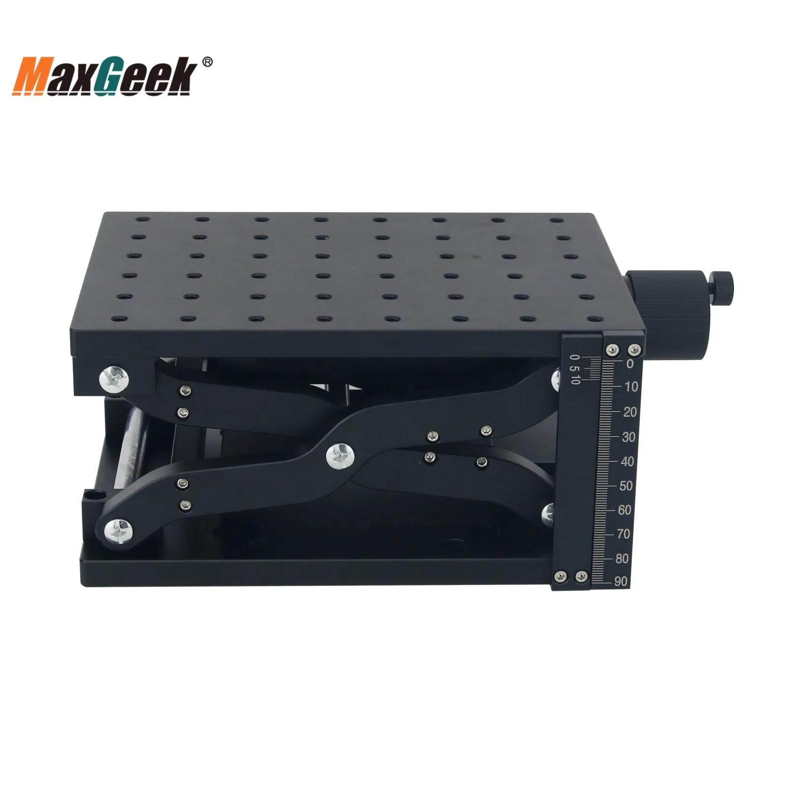 Imagem -02 - Maxgeek Hyhtz210 8.3x5.9 Linha Central z Laboratório Jack Laboratório de Precisão Jack Laboratório Scissor Jack com Escala