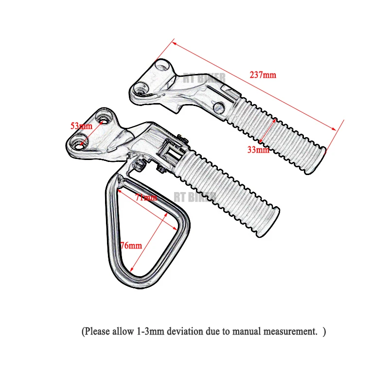 Acessórios para motocicleta, apoio para os pés traseiro, pedal do passageiro traseiro, montagem adequada para chefe indiano bobber cavalo escuro 2022