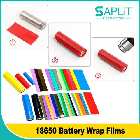 20 ~ 2000pcs Insulated Sleeve PVC Heat Shrink Tube for 18650 Lithium Lipo Battery Wrap Casing Insulation Skin Precut Film Cover