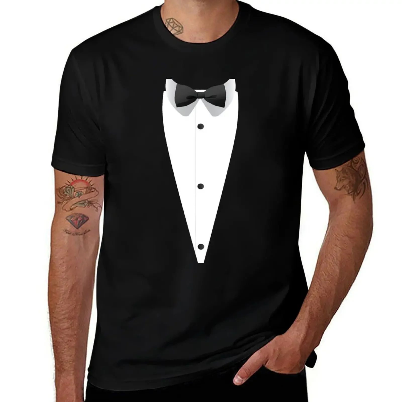 Tuxedo design with Bowtie For Weddings And Special Occasions T-Shirt clothes mens t shirt graphic