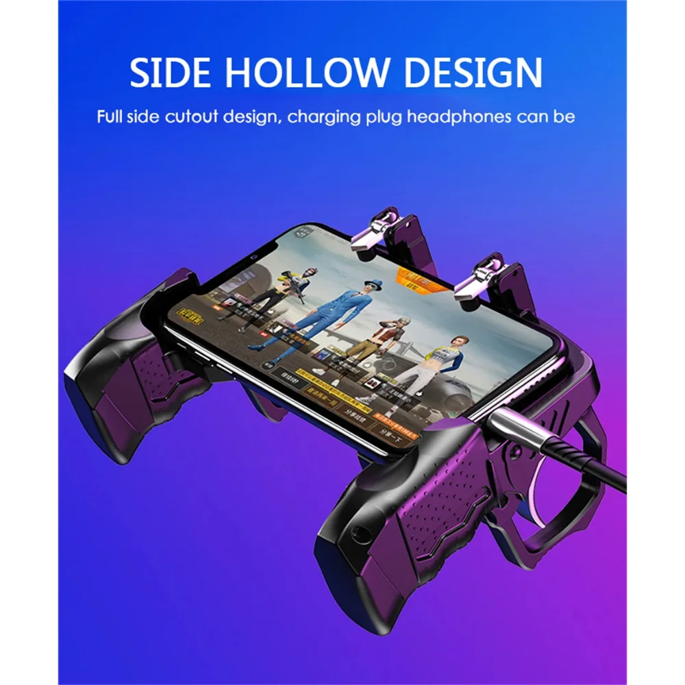 وحدة تحكم ألعاب الهاتف المحمول K21 لـ PUBG Aim Trigger Fire Button L1 R1 Shooter Sensitive Joystick Gamepad لهاتف iPhone وAndroid