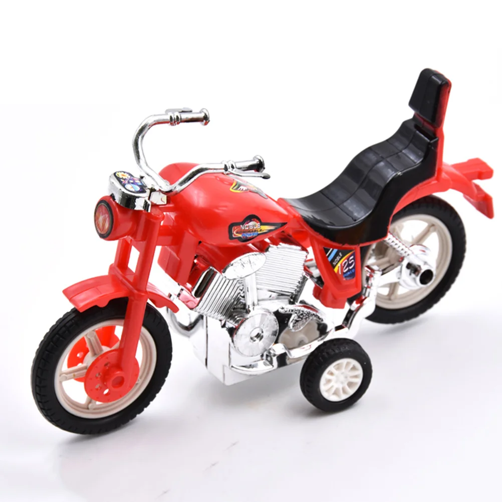 4 Pcs Friction Powered Toy Kids Motorbike Toys Mini Motorcycle Model Airplane Inertial for