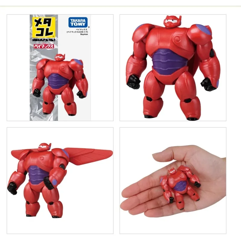 

TOMY Genuine Big Hero 6 Flying Baymax Alloy Doll Desktop Decoration Handmade Model Boy Toy Birthday Gift