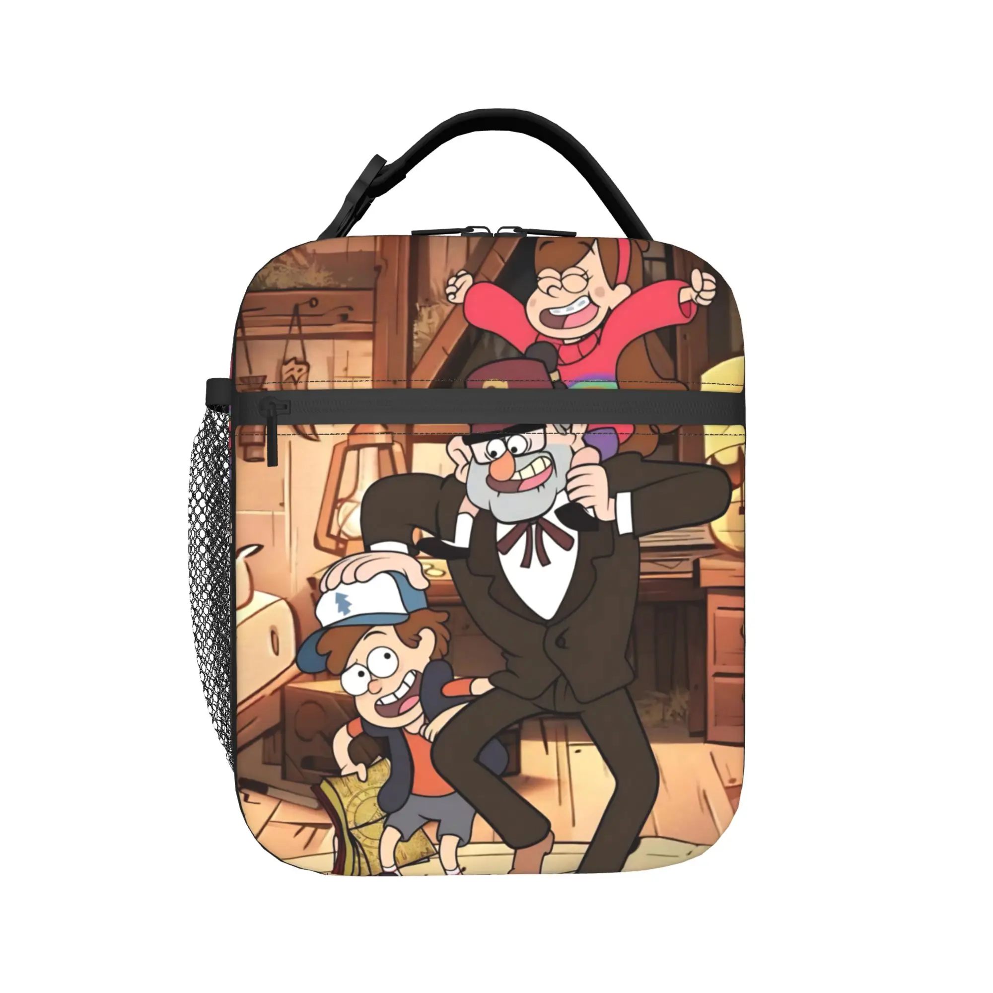 G-Gravity Falls Insulated Lunch Bag for Men Women  Food Container Bags Leakproof Cooler Thermal Lunch Box For Work