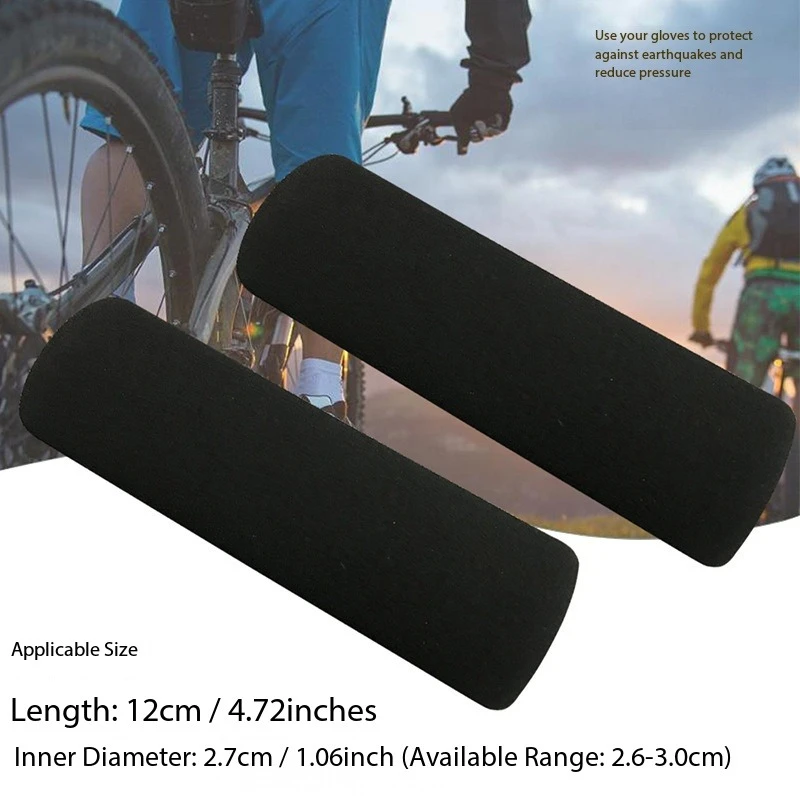 2PCS Sponge Handle Grip Anti Slip Sweat Absorbent Waterproof Soft Scooter Motorcycle Throttle Cover Moto Accessories