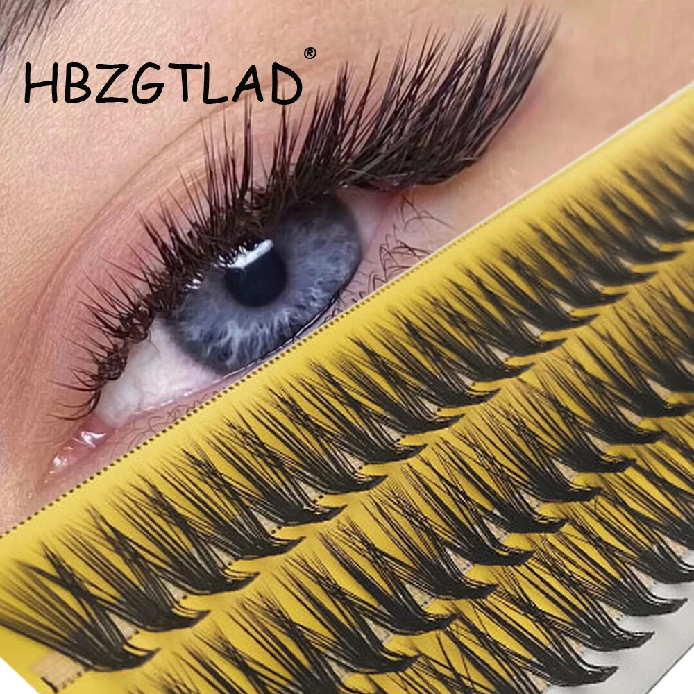 2023 New 20D L Curl Super Cluster Eyelash Extension Natural Mink Eyelash Individual Segmented Lashes Makeup Tools Cilias Volume