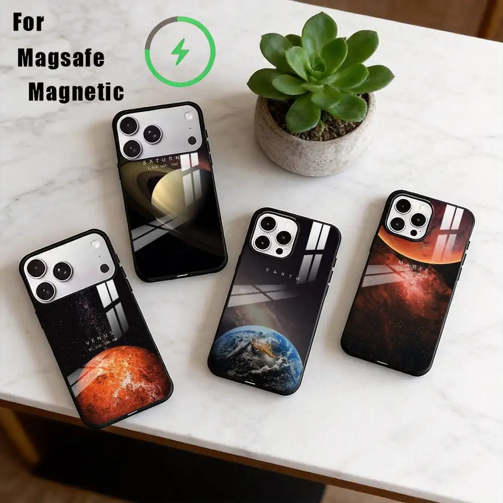 

The eight planets in space Phone Case For iPhone17,16,15,14,13,12,11 Plus,Pro Magnetic with Magsafe Wireless Charging