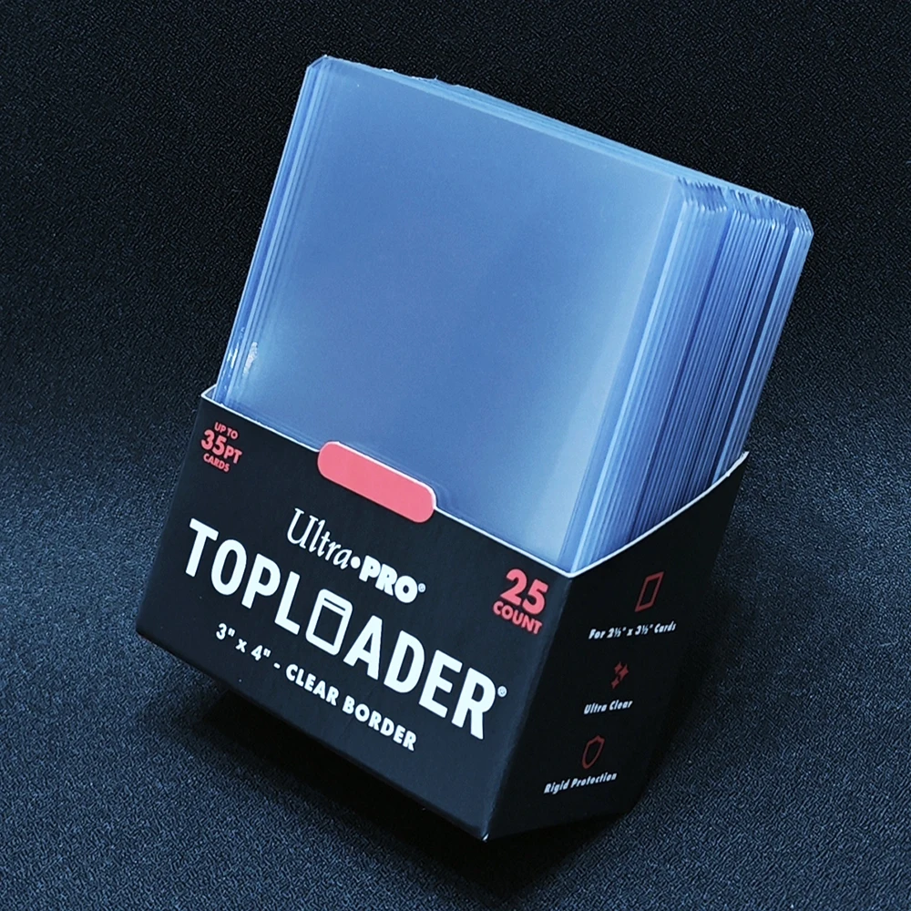 25Count 35PT Toploader 3''x4''-Clear Border Fit for Baseball&Trading&Sports Cards-Ideal Gift for Card Collectors