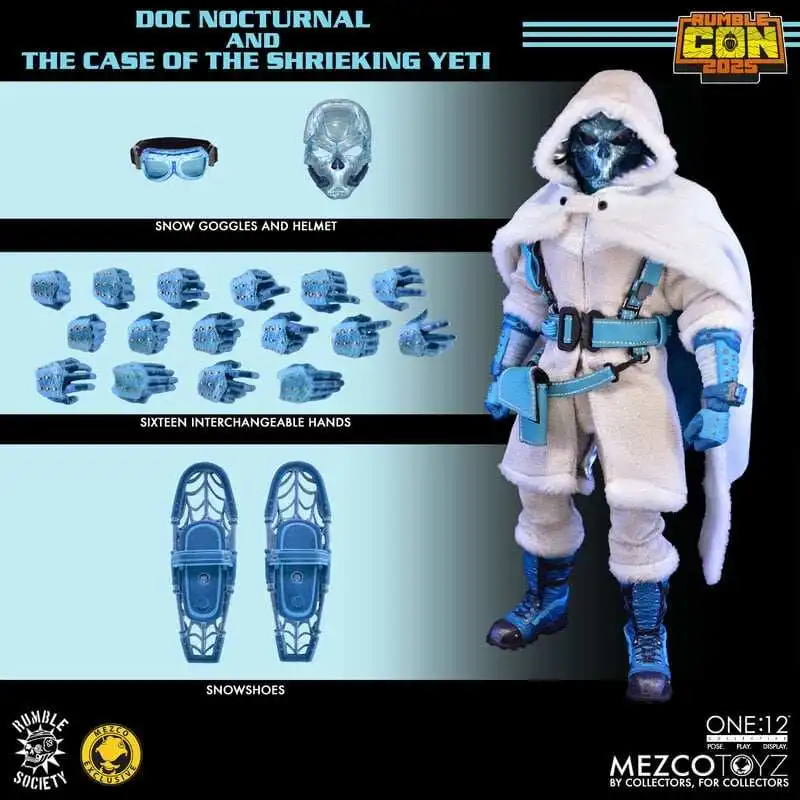 MEZCO 1/12 Finished Product Movable Figurine Dark Night Doctor Polar Edition Vs Screaming Snowman Model Festival Gift for Boys