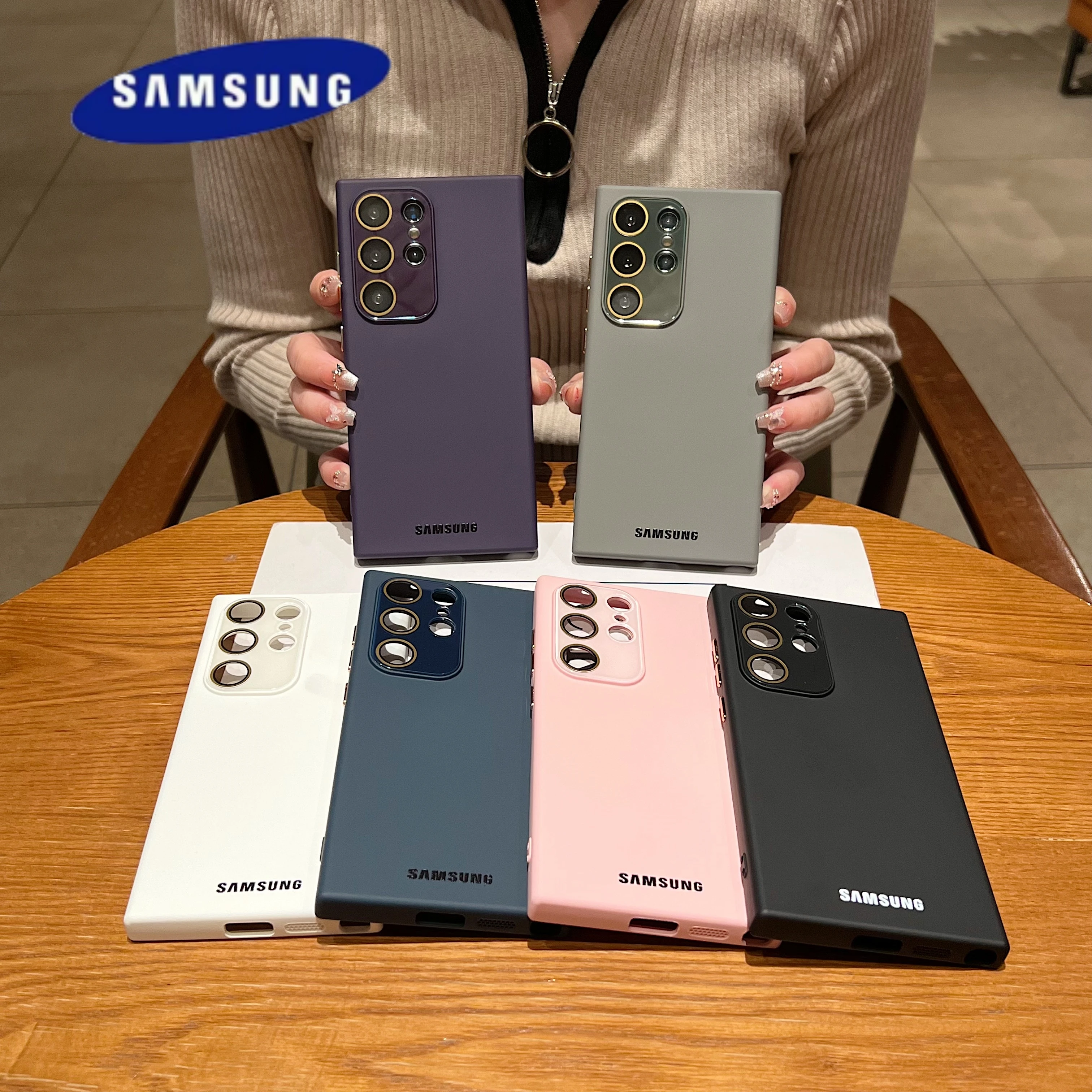 Ultra Thin Liquid Silicone Soft Case For Samsung Galaxy S25 S24 Ultra S23 FE S22 S21 Plus A55 A35 A34 A16 A15 A14 A13 A25 Cover image 5
