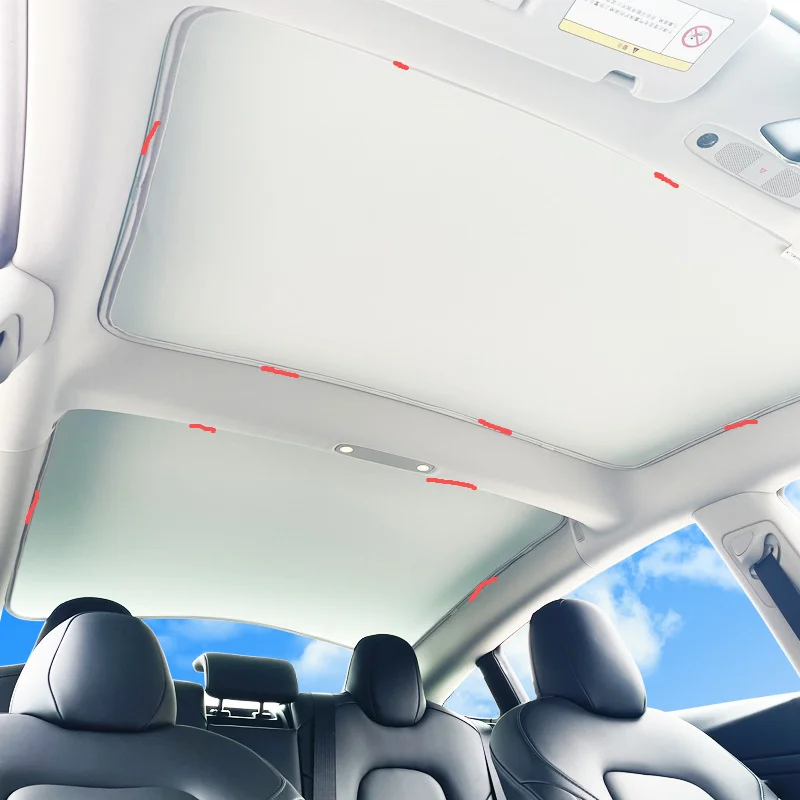 Tesla Model 3 Highland  2019-2024 2025 2026  개인 정보 보호 사이드 윈도우 Sun Shade Windshield 썬 루프 Sunshade Blind Shading for Camping Rest 썸네일 6