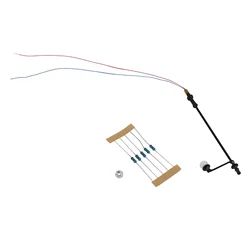 Modelo de luz ferroviaria de 5 uds., lámpara 1:87, farolas, LED a escala HO OO, lámparas a escala blanca cálida de 3,54 pulgadas, modelo de lámparas de cabeza única