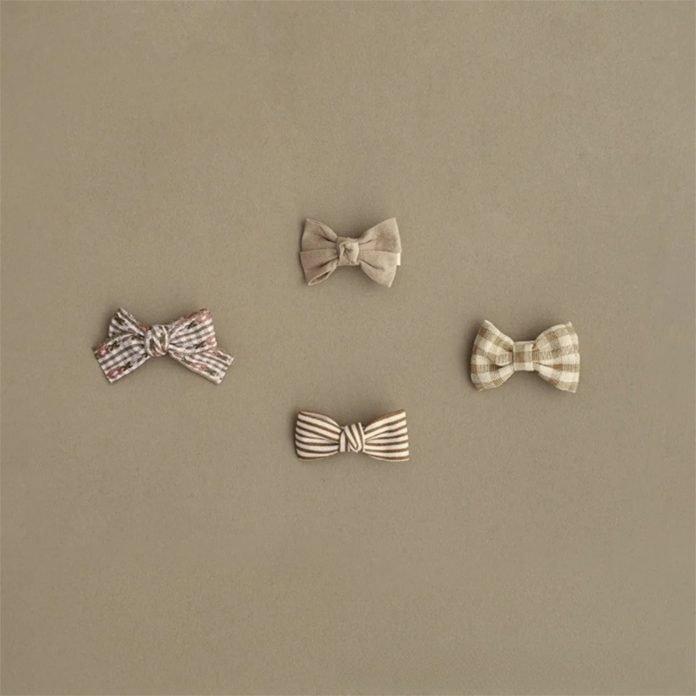 

Lovely Cute Bow Children's Hair Clip Set Hair Bows Non Slip Bowknot Hairpins No Damage Printed Bangs Hair Grips Hair Decorations