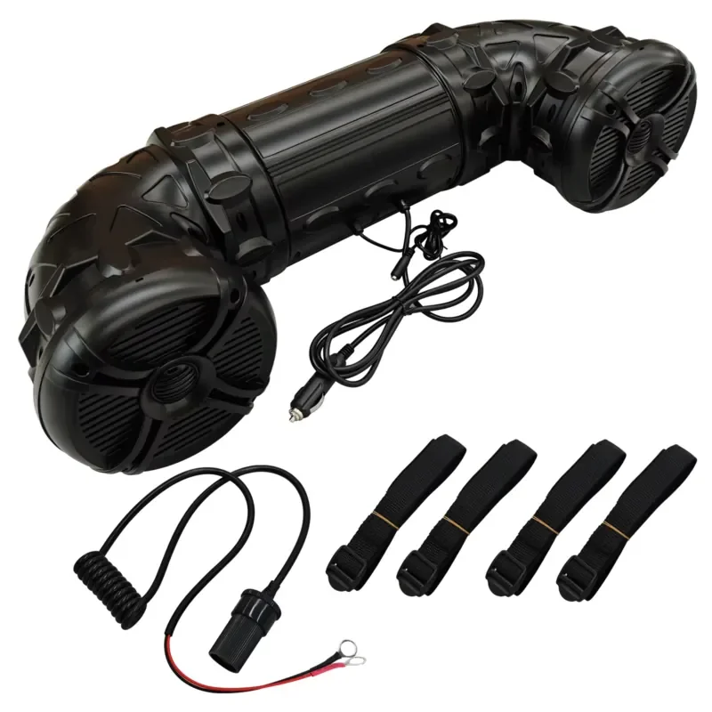 【Daria Auto Parts】 Marine Speaker Cabinet 8 Inch Golf Cart Speaker System Waterproof With BT Witnout Light OEM DBS8076BT