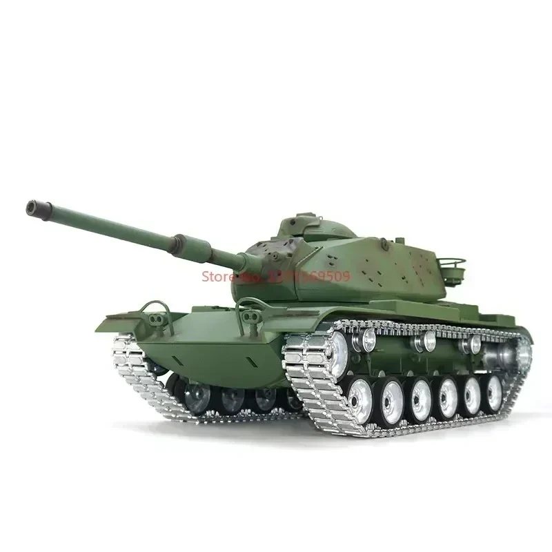 Cool M60a3 Afstandsbediening Off-Road Gevechtstank 1/16 Metalen Model 2.4G Rc Tank Speelgoed Compatibel Met Henglong 7.0 Jongen Verjaardagscadeau