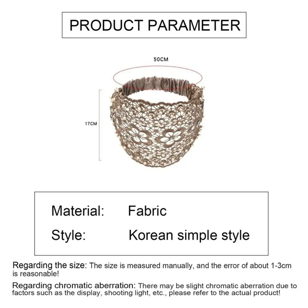 Cover Makeup Diamond Flower Wide Side For Women Wash Face Lace Hair Hoop Women Hairband Hair Accessories Korean Style Headband