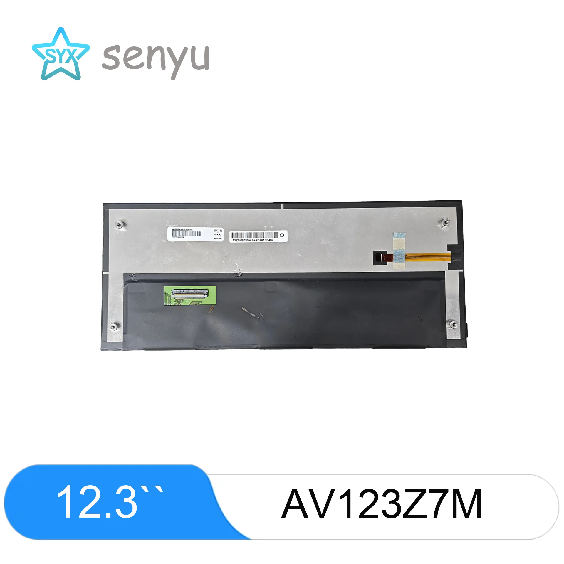 12.3 Inch AV123Z7M Bar LCD Display LVDS Automotive Dashboard Monitor For LED Electronics Replacement Screen