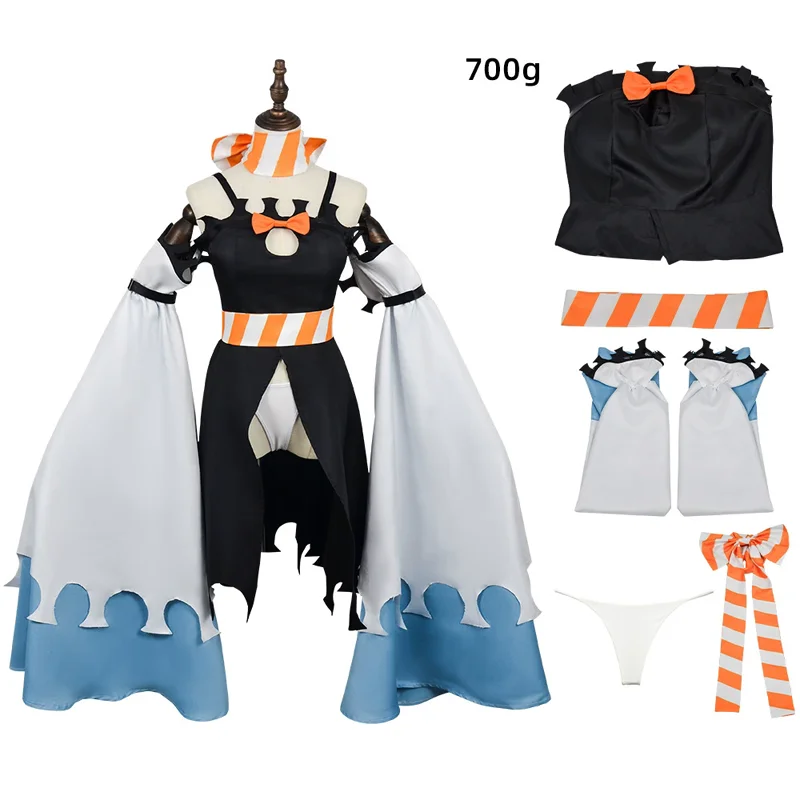 

Костюм для косплея Gachiakuta Amo Empool с бантом, полный комплект, униформа для ролевых игр на карнавале, Хэллоуин, вечеринку для девочек