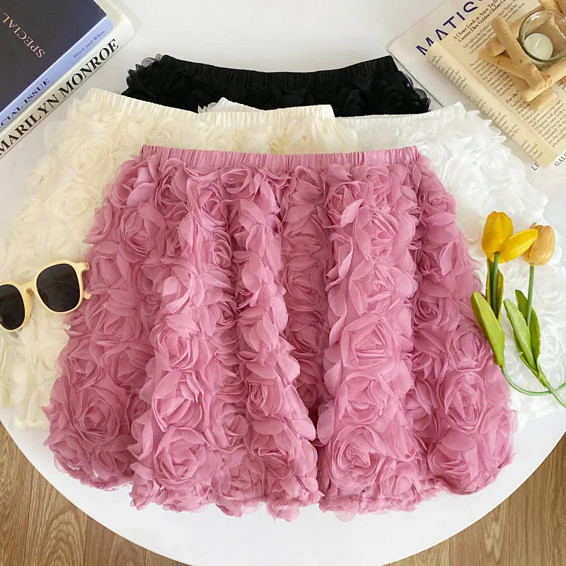 

Женская розовая юбка в винтажном стиле с розами, эстетика Харадзюку, корейский стиль, юбки Y2K для женщин, одежда в стиле Cutecore 2000-х, новинка лета 2026
