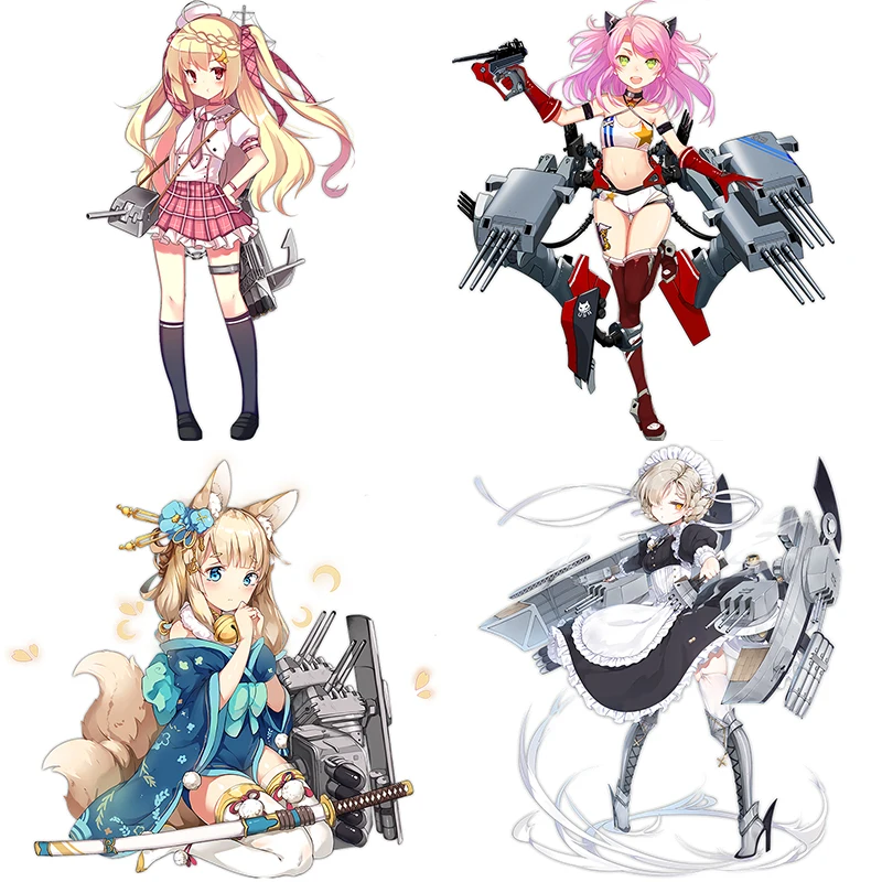 Three Ratels CYX15 Most complete Azur Lane PVC Anime sticker for car bike motorcycle laptop wall stickers decals