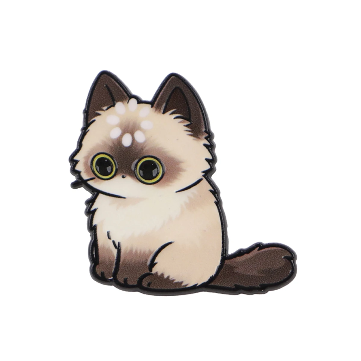 Ladend... Katzen-Emaille-Pin, niedliche Cartoon-Tier-Brosche, Anstecknadeln, Abzeichen für Rucksack, Kleidung, Accessoires, Modeschmuck, Geschenke