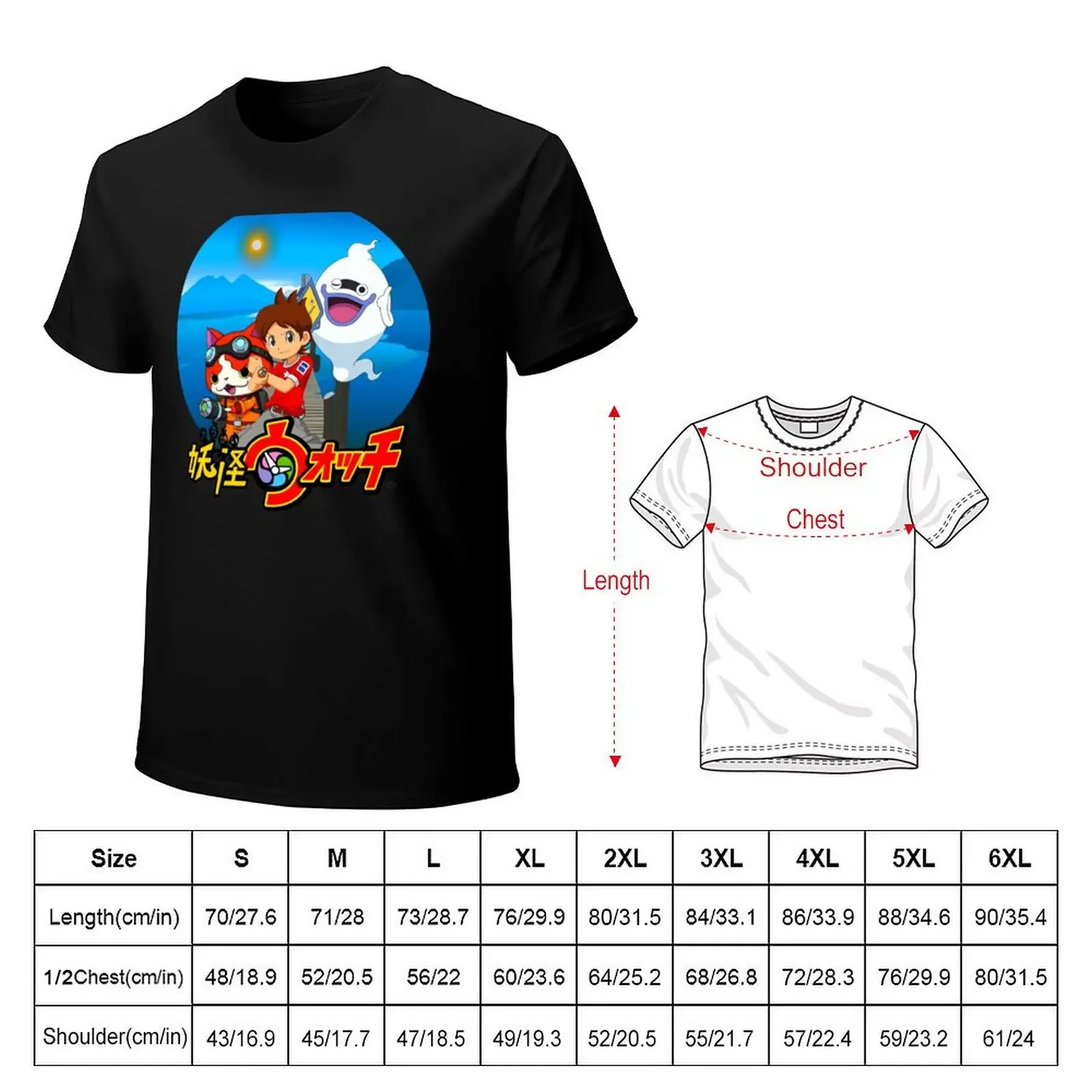 yokai-watch T-shirt graphics hippie clothes shirts graphic tees oversized t shirts for men