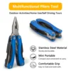 Car Emergency Roadside Assistance Kit Jumper Cable Tow Strap First Aid Supplies Multipurpose Pack motorist self-defense tool 6