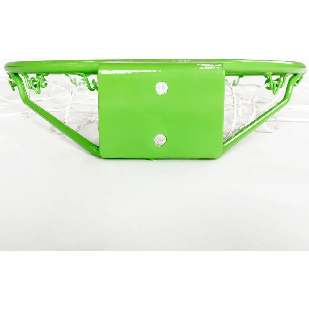 بديل حافة كرة السلة بفتحتين للترامبولين بطول 14 قدمًا/16 قدمًا وحامل على الحائط، ملحقات رياضية خارجية #3