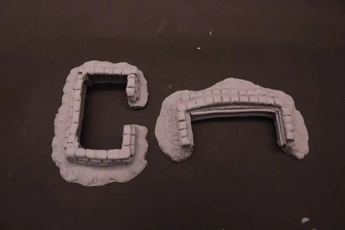 miniature  1/72   resin  trench cover scene 2pcs/set