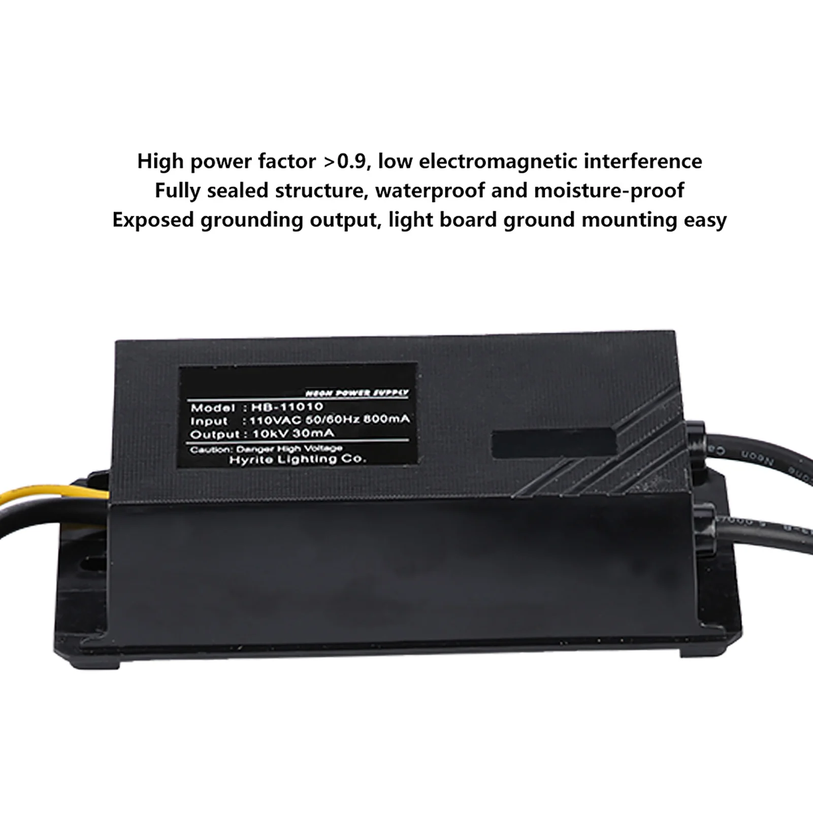 

10KV 30mA Neon Light Transformer Black Neon Electronic Transformer Power Supply Rectifier Kit