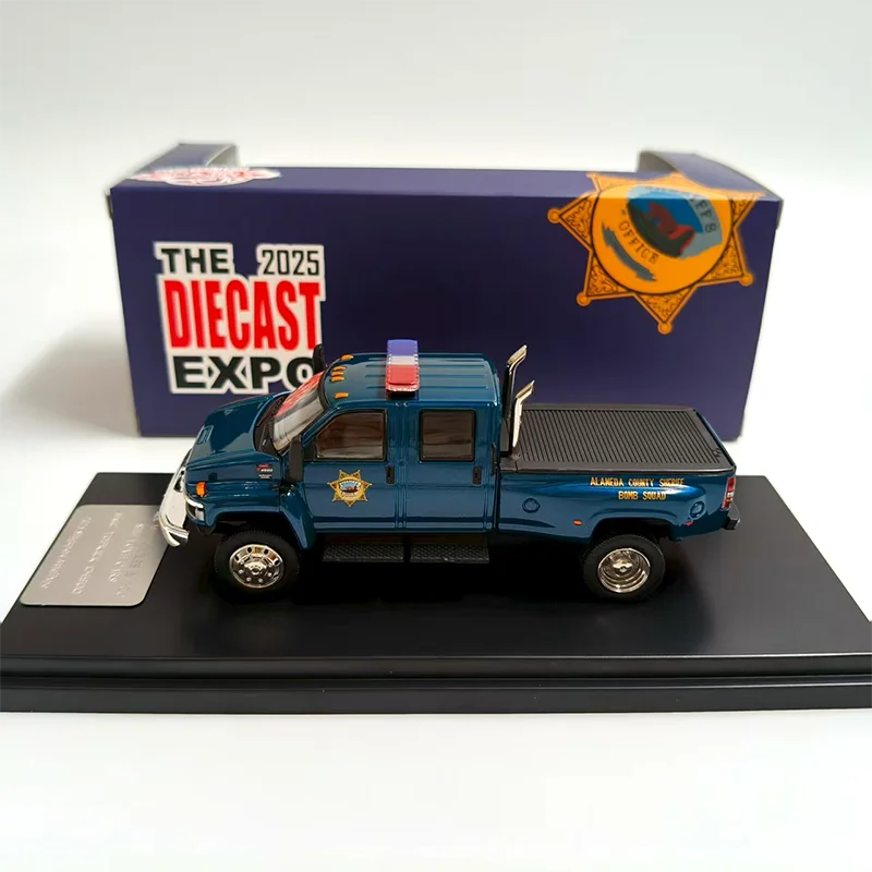 goc-mk-ダイキャスト-1-64-スケール-gmc-トップキック-c4500-ブルーピックアップトラック合金車モデル静的コレクション装飾ホリデーギフトおもちゃ