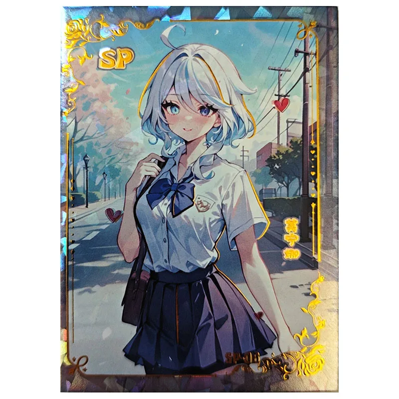 Anime Dea Storia Rare SP Carta da collezione Yae Miko Ganyu Furina Kamisato Ayaka 7 marzo Hu Tao Giocattoli per ragazzo Regalo di compleanno