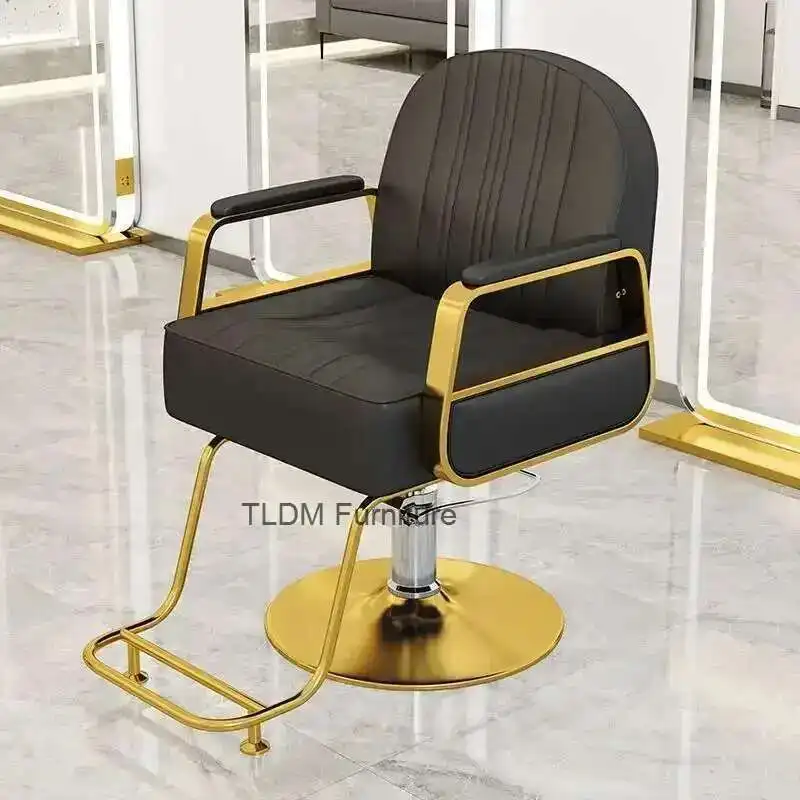 

Luxury Aesthetic Barber Chairs Professional Pedicure Swivel Height Adjustable Hairdressing Chair Vanity Barberia Salon Furniture