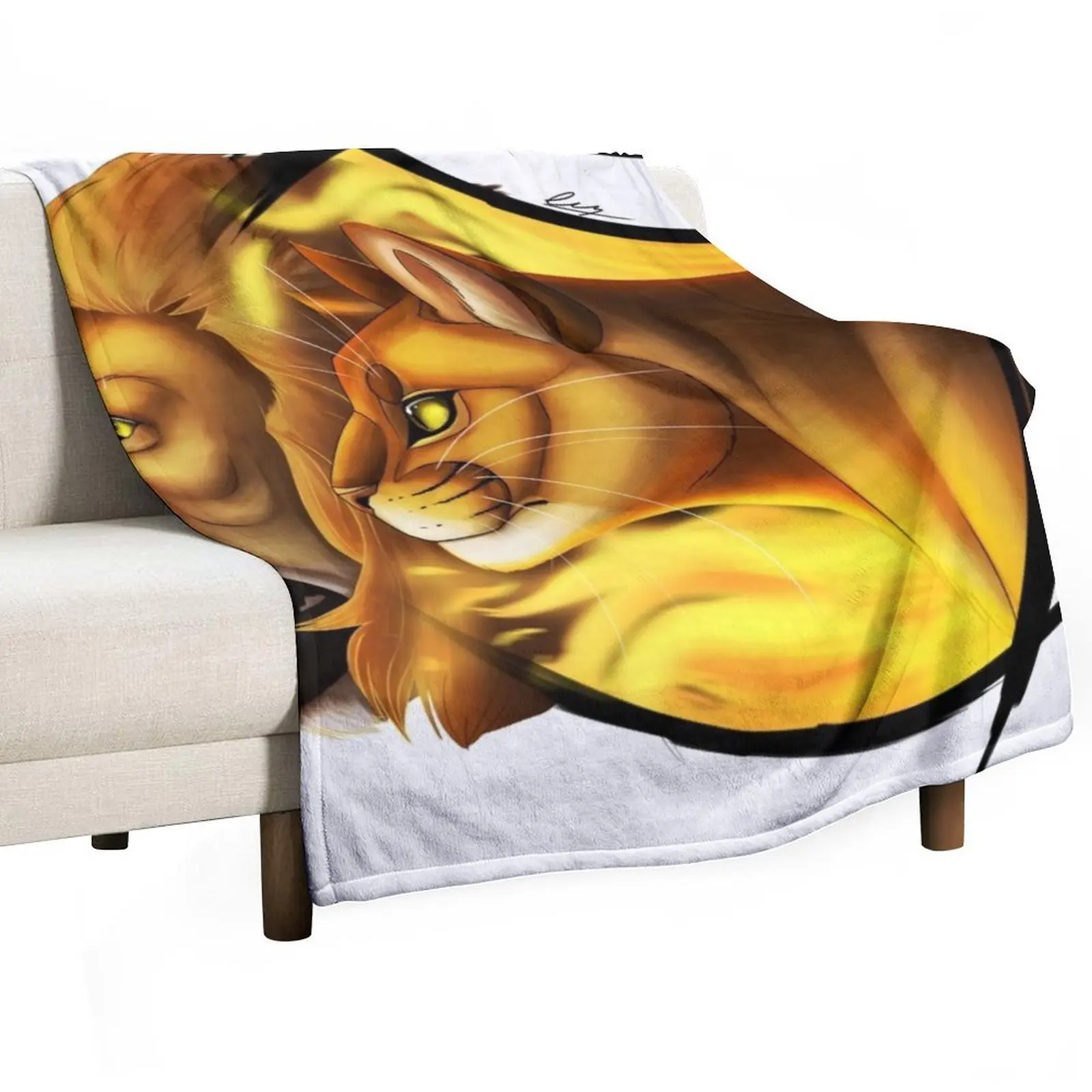 

Warrior Cats: Firestar Throw Blanket Luxury Brand Sleeping Bag blankets ands Comforter Blankets