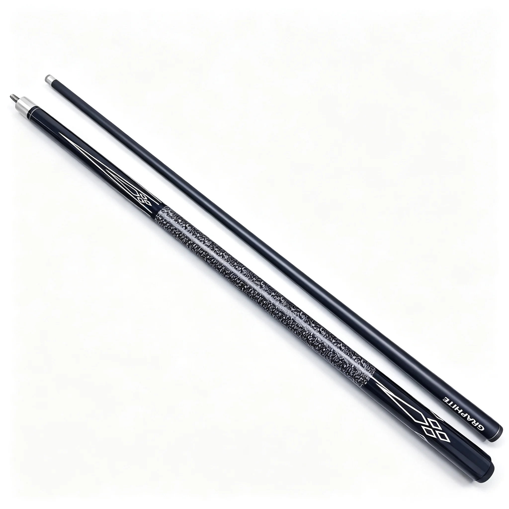 Unique Pattern 2-Section Pool Cue Billiards Supplies Comfortable Grip Pool Stick for Pool Table