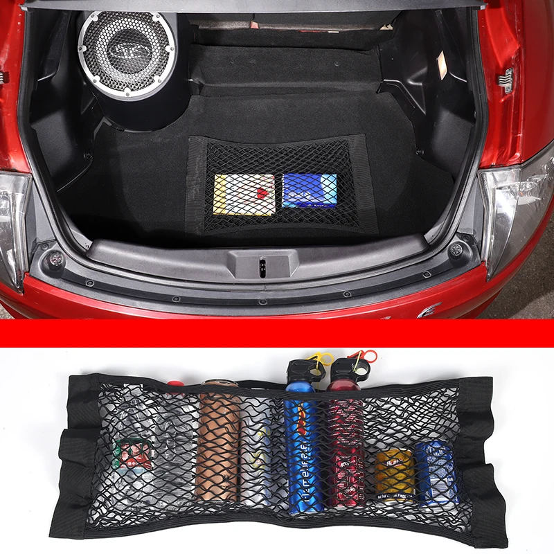 

For 2008 Mitsubishi Eclipse Car Trunk Double Mesh Organizer Cargo Organizer Car Accessories