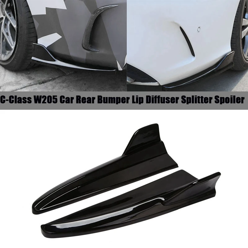 Steering Wheel Shifter Paddle With Rear Bumper Lip Diffuser Splitter Spoiler For Mercedes Benz C-Class W205 C63 15-21