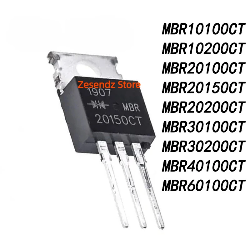 10Pcs/lot New MBR30100CT TO-220 MBR10100CT MBR10200CT MBR20100CT MBR20150CT MBR20200CT MBR30200CT MBR40100CT MBR60100CT